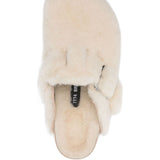 Mules boston in shearling in bianco Birkenstock 1774 - donna 