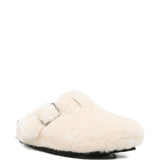 Mules boston in shearling in bianco Birkenstock 1774 - donna 