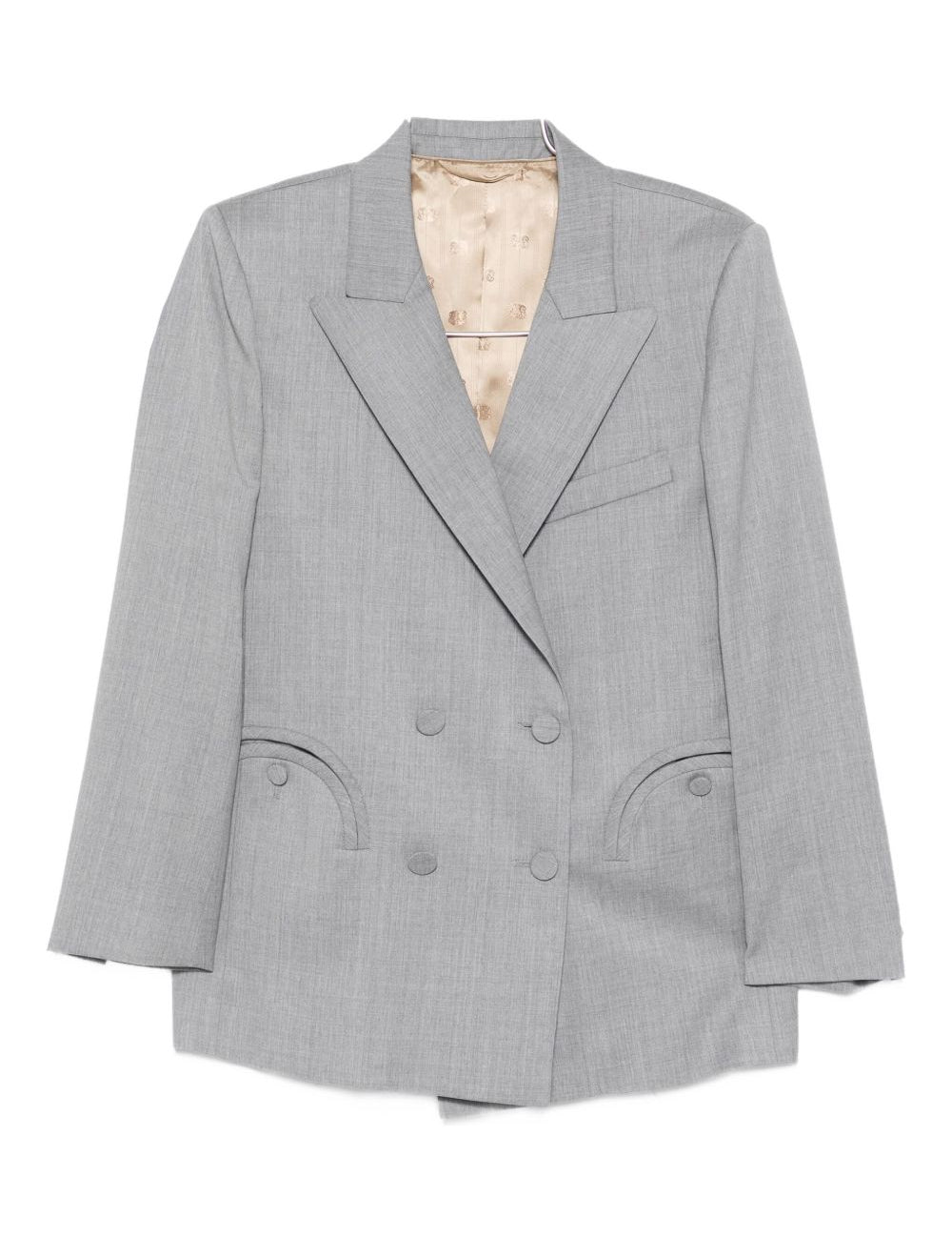 Blazer doppiopetto in grigio Blazé milano - donna 