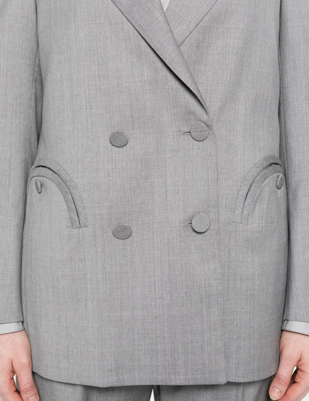 Blazer doppiopetto in grigio Blazé milano - donna 