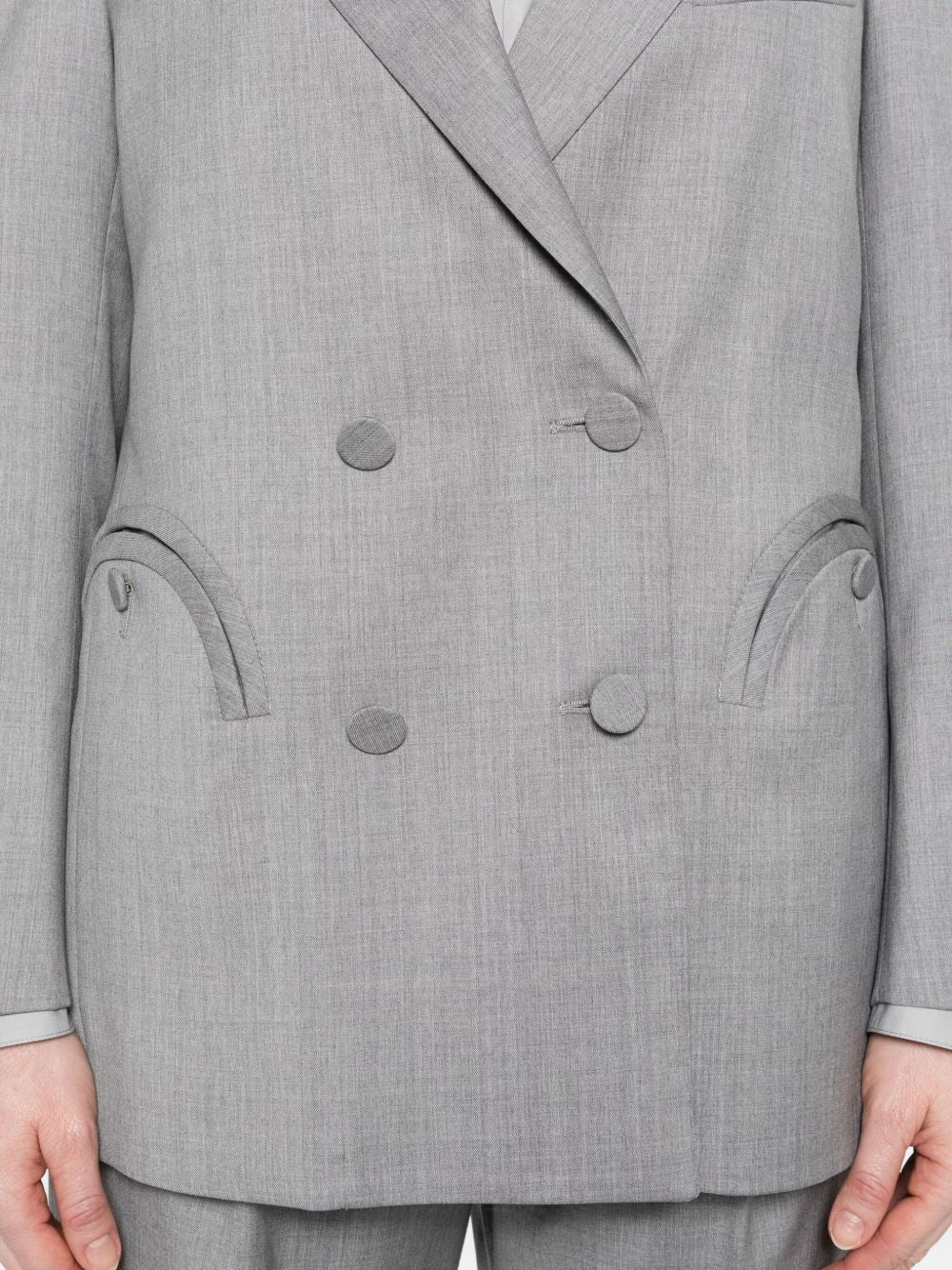 Blazer doppiopetto in grigio Blazé milano - donna 