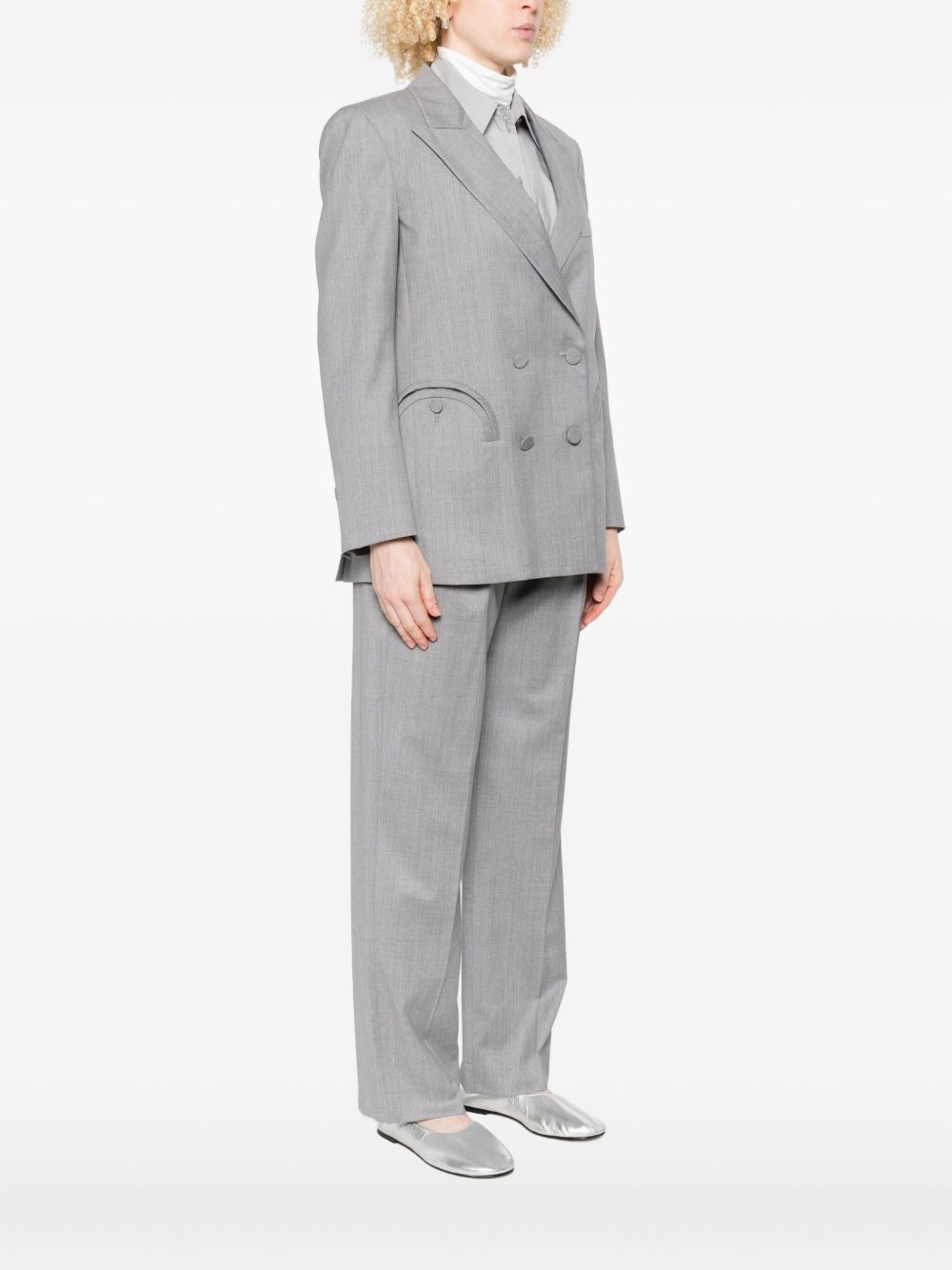 Blazer doppiopetto in grigio Blazé milano - donna 
