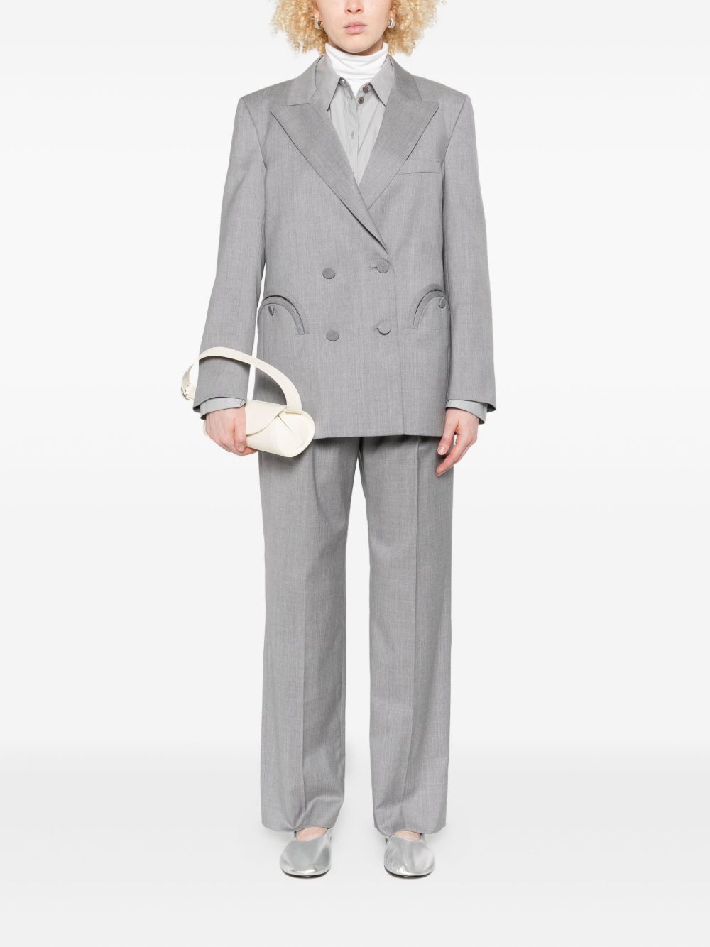 Blazer doppiopetto in grigio Blazé milano - donna 