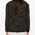 Giacca in tweed con colletto in marrone Blazé milano - donna 