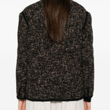 Giacca in tweed con colletto in marrone Blazé milano - donna 