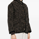 Giacca in tweed con colletto in marrone Blazé milano - donna 