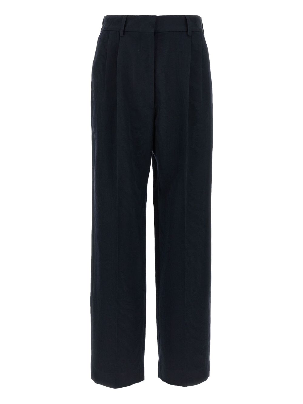 Pantaloni dritti con tasche a pieghe in blu Blazé milano - donna 