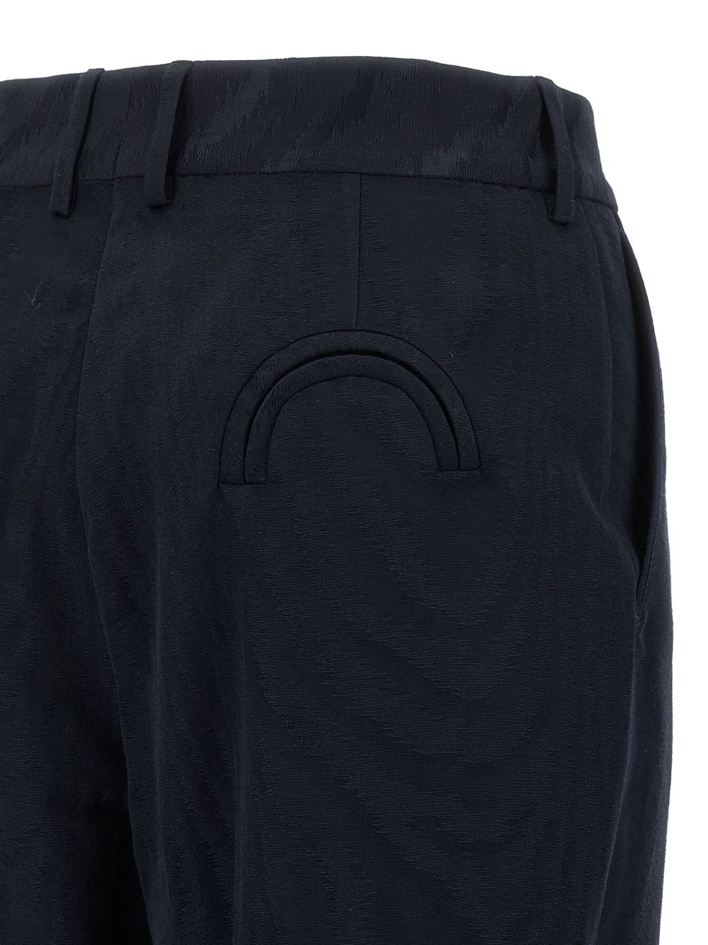 Pantaloni dritti con tasche a pieghe in blu Blazé milano - donna 