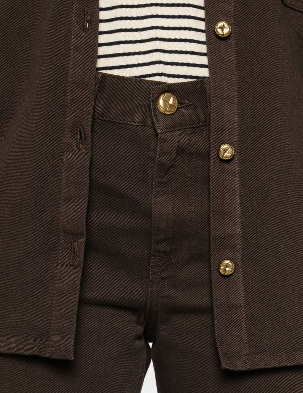 Jeans con logo ricamato in marrone Blazé milano - donna 