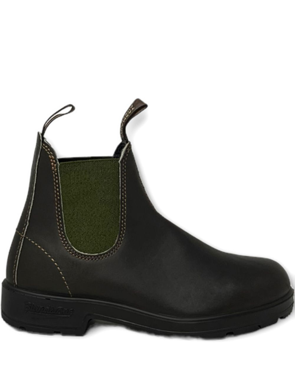 Stivali con linguetta in marrone oliva Blundstone - unisex 