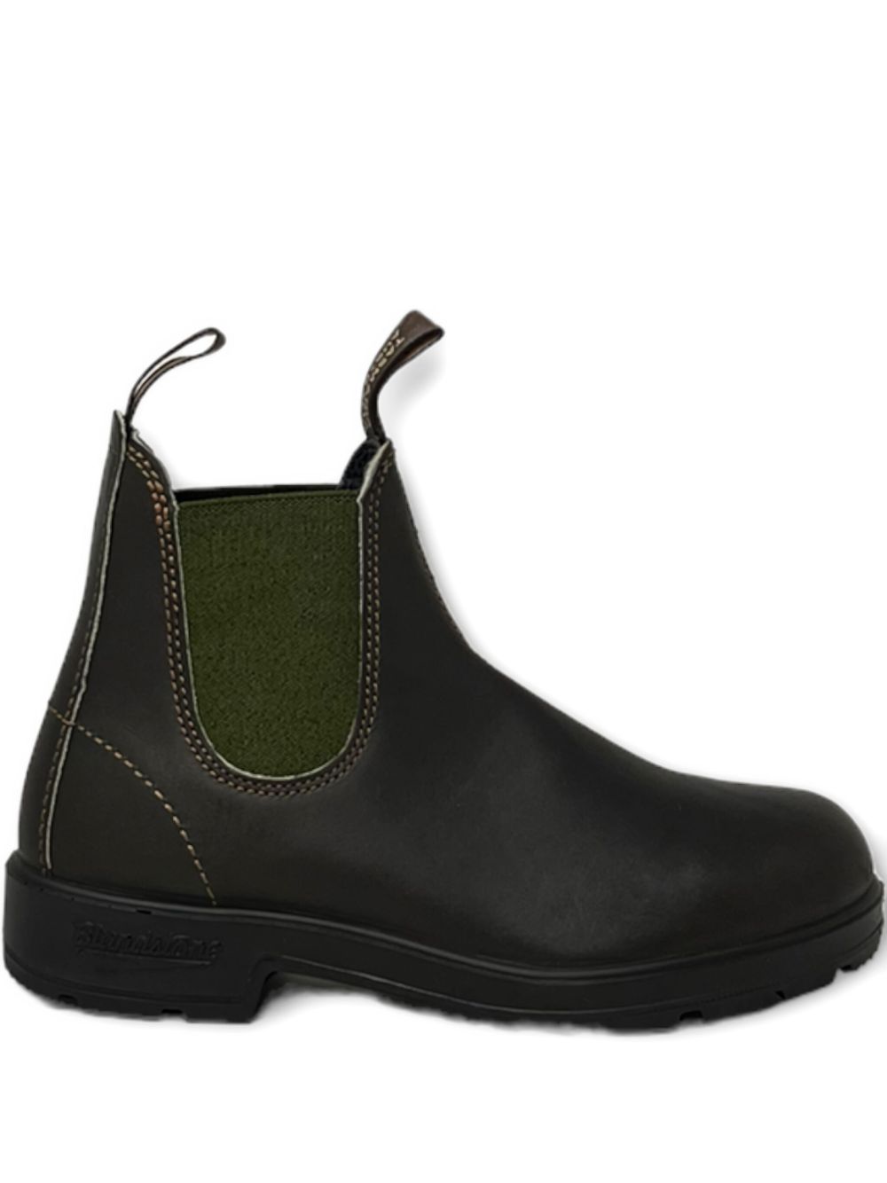 Stivali con linguetta in marrone oliva Blundstone - unisex 