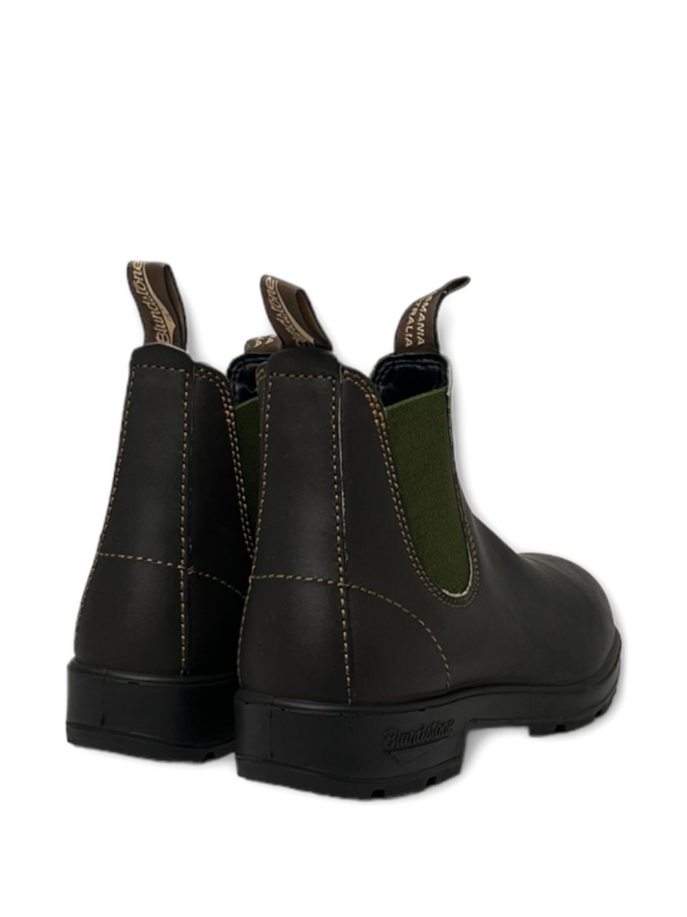 Stivali con linguetta in marrone oliva Blundstone - unisex 