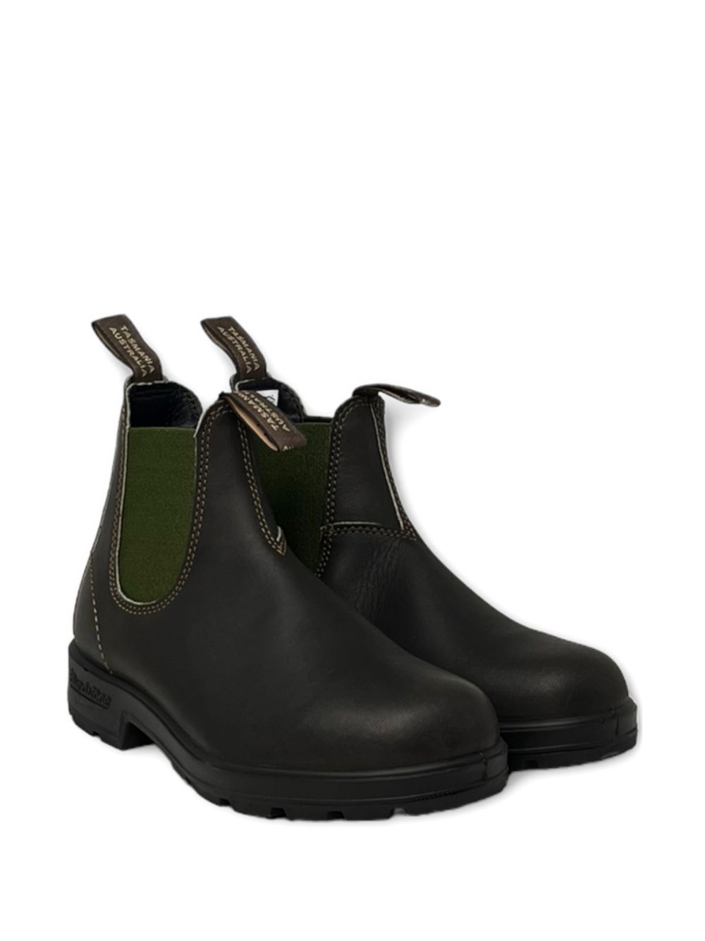 Stivali con linguetta in marrone oliva Blundstone - unisex 