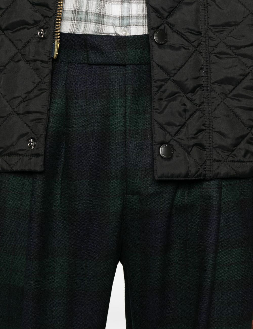 Pantaloni con pieghe frontali in blu e verde Briglia 1949 - uomo 