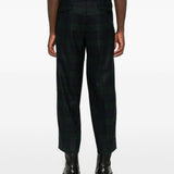 Pantaloni con pieghe frontali in blu e verde Briglia 1949 - uomo 
