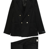 Abiti doppiopetto in lana bolgheri in nero Briglia 1949 - uomo 