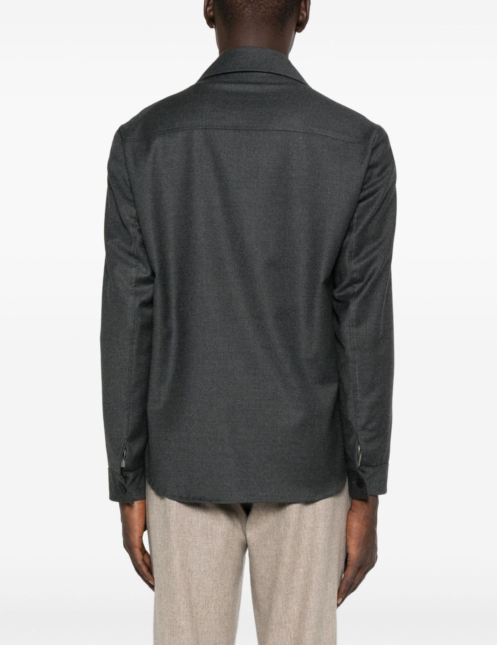 Camicia con taschino e bottoni in grigio Briglia 1949 - uomo 