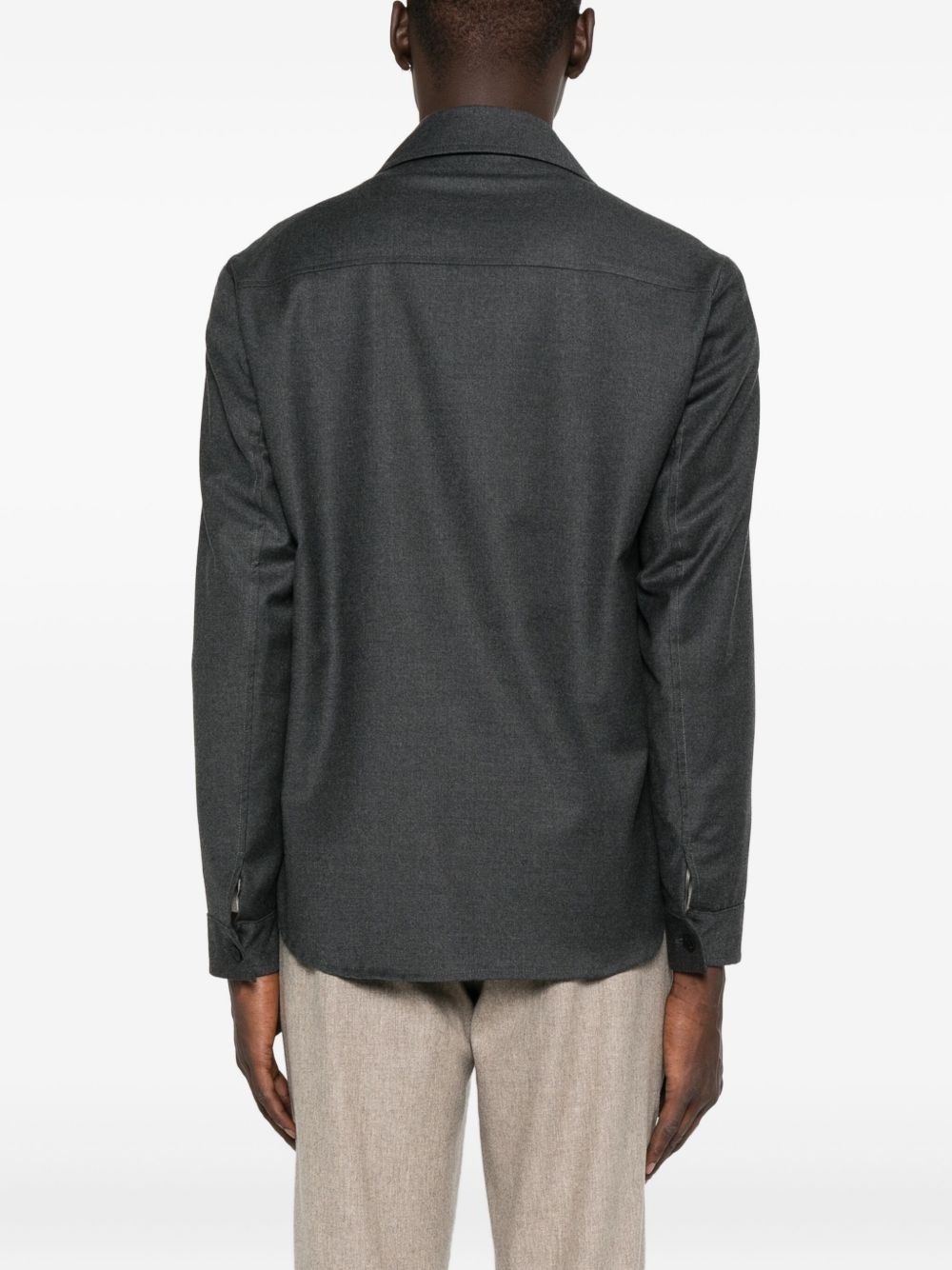 Camicia con taschino e bottoni in grigio Briglia 1949 - uomo 