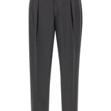 Pantaloni sartoriali in lana con pieghe doppie in grigio Briglia 1949 - uomo 