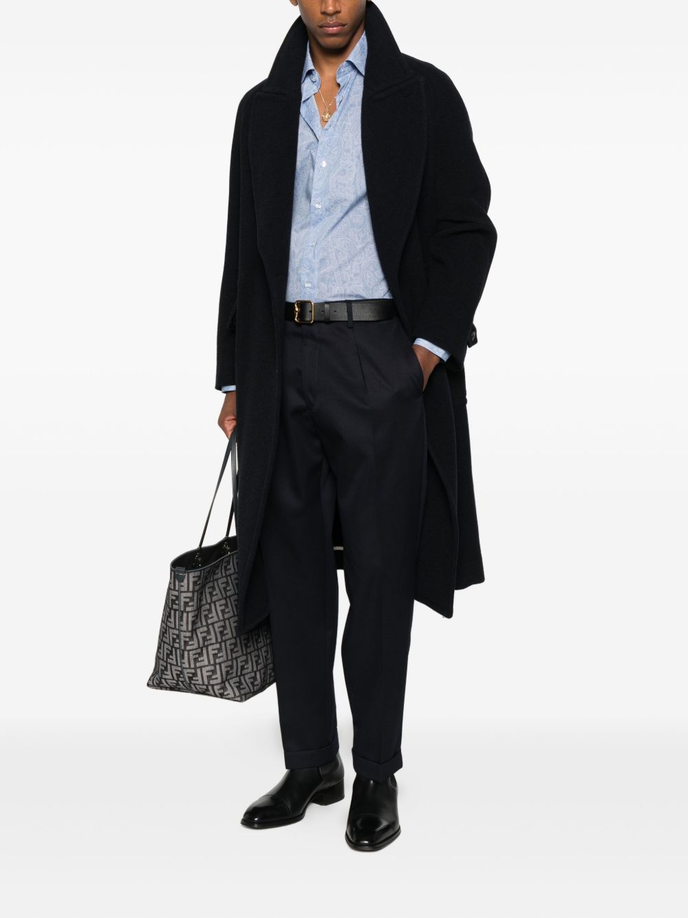 Pantaloni con pieghe in blu Briglia 1949 - uomo 