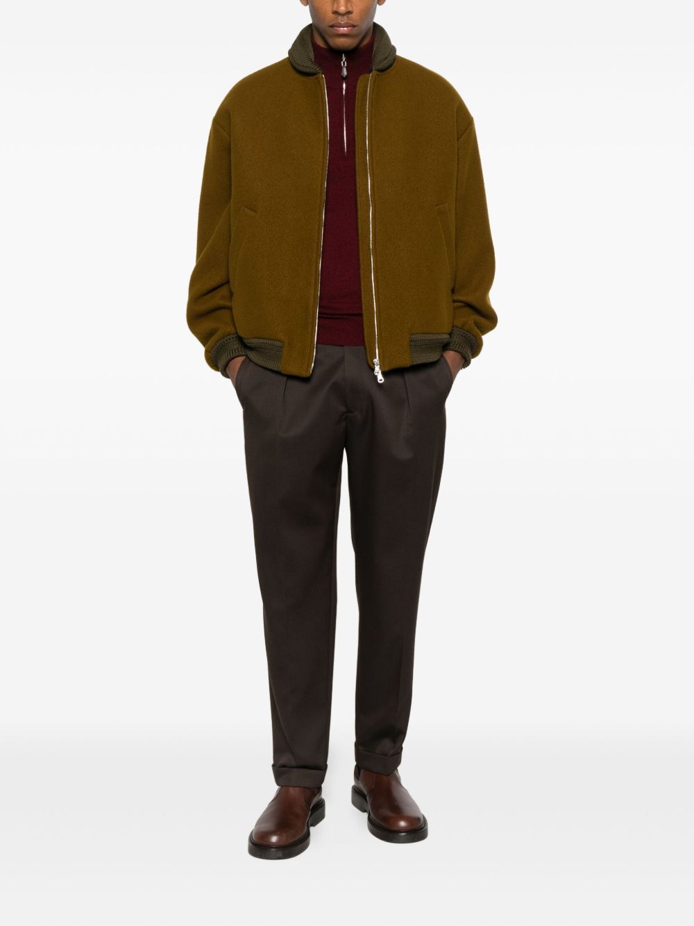 Pantaloni con pieghe in marrone Briglia 1949 - uomo 