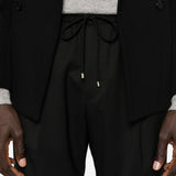Pantaloni con coulisse e pieghe in nero Briglia 1949 - uomo 