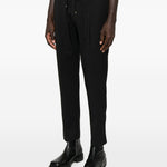 Pantaloni con coulisse e pieghe in nero Briglia 1949 - uomo 