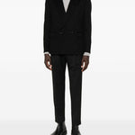 Pantaloni con coulisse e pieghe in nero Briglia 1949 - uomo 