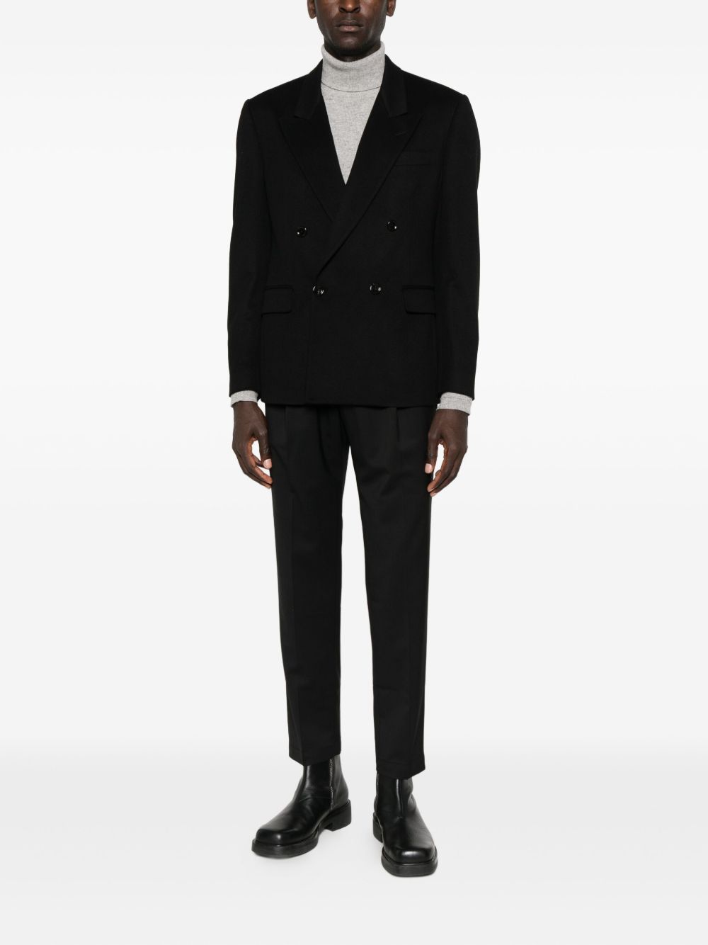 Pantaloni con coulisse e pieghe in nero Briglia 1949 - uomo 