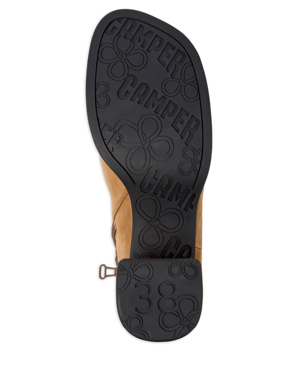 Stivaletti Kora con tacco largo in beige Camper - donna 