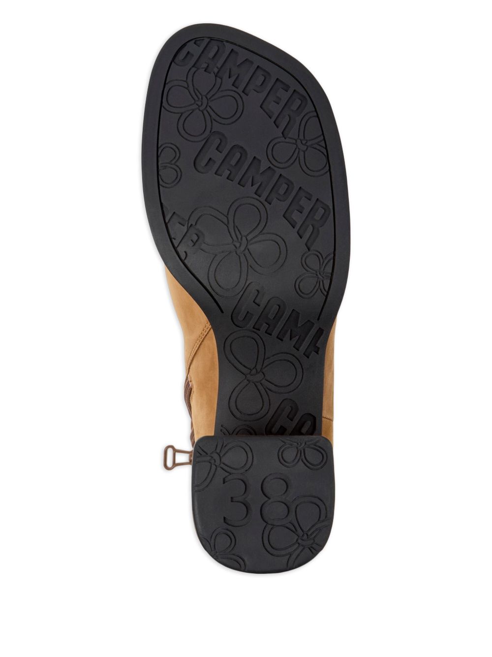 Stivaletti Kora con tacco largo in beige Camper - donna 