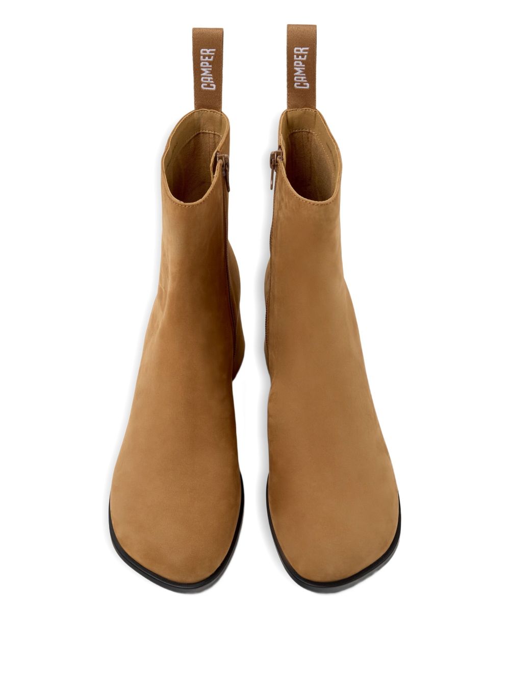 Stivaletti Kora con tacco largo in beige Camper - donna 