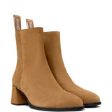 Stivaletti Kora con tacco largo in beige Camper - donna 