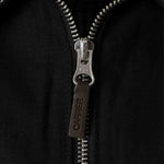 Giacca-camicia Bay con cuciture a contrasto in nero Carrer - unisex 