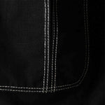 Giacca-camicia Bay con cuciture a contrasto in nero Carrer - unisex 