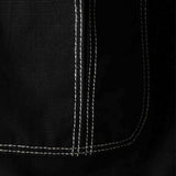 Giacca-camicia Bay con cuciture a contrasto in nero Carrer - unisex 