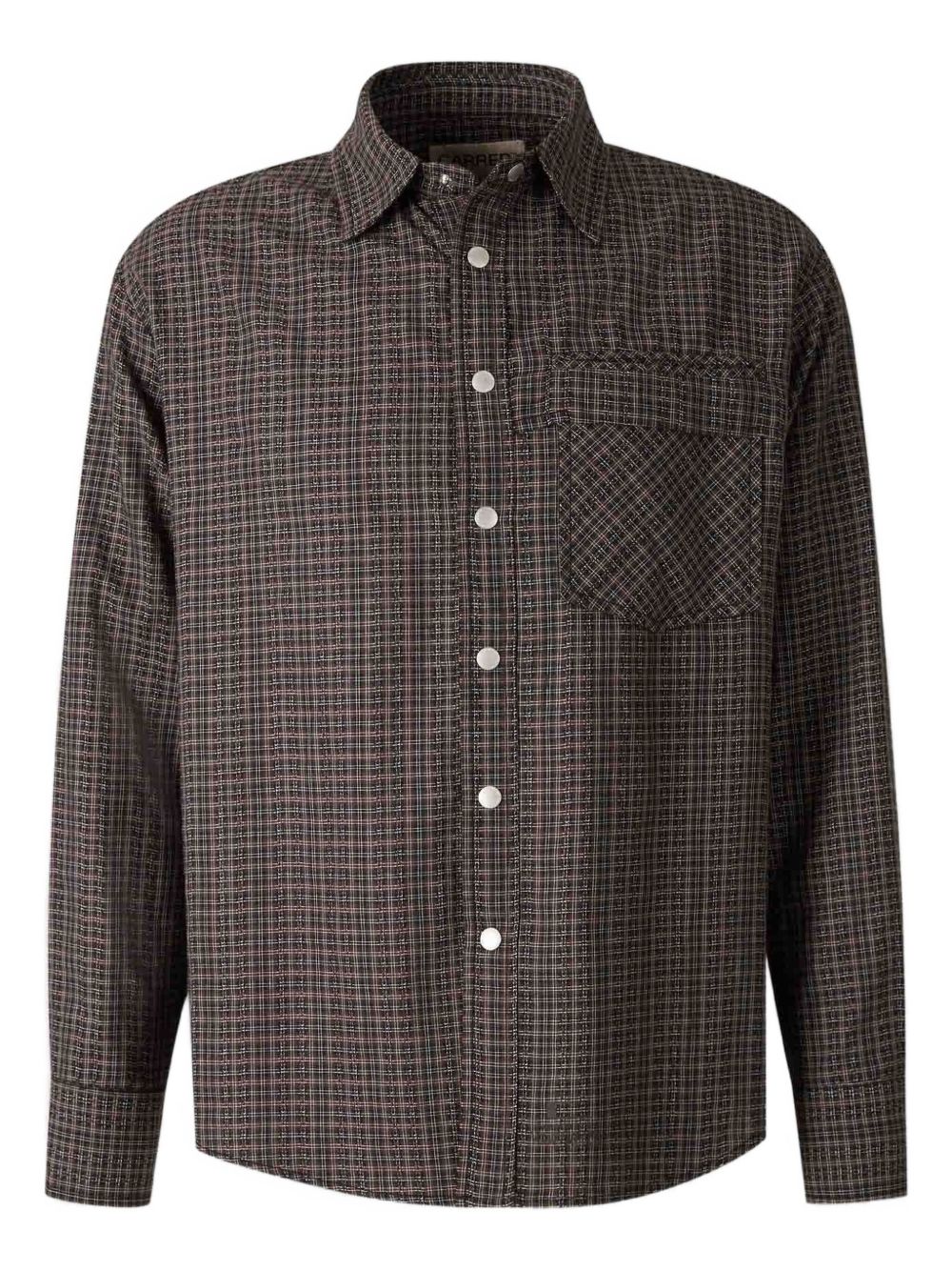 Camicia a quadri in marrone Carrer - unisex 