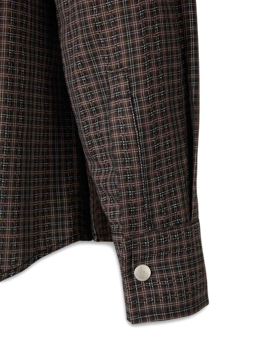 Camicia a quadri in marrone Carrer - unisex 