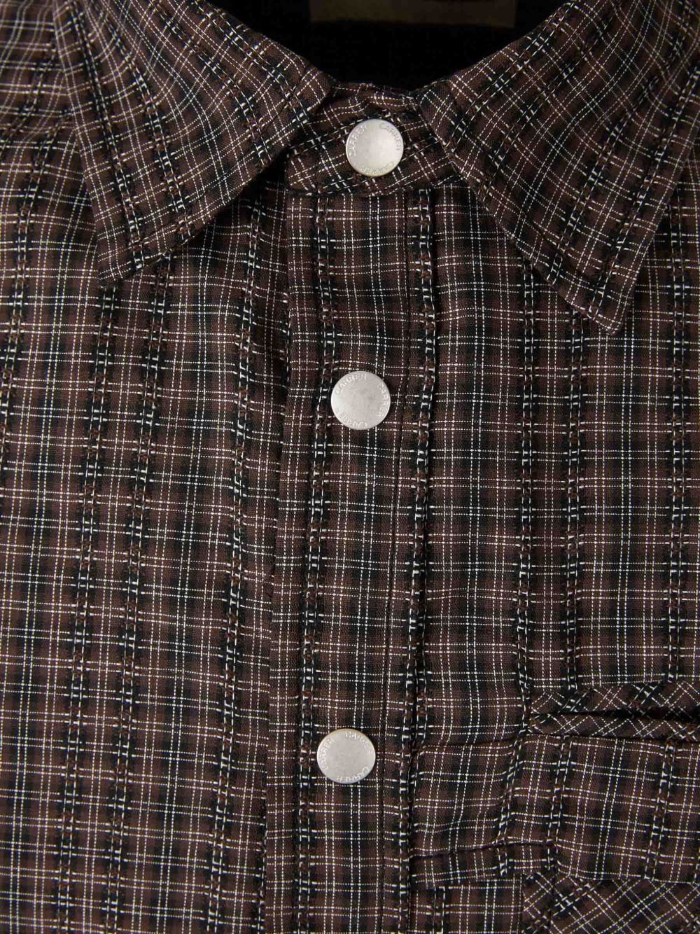Camicia a quadri in marrone Carrer - unisex 
