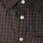 Camicia a quadri in marrone Carrer - unisex 