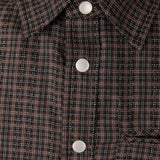 Camicia a quadri in marrone Carrer - unisex 
