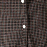 Camicia a quadri in marrone Carrer - unisex 