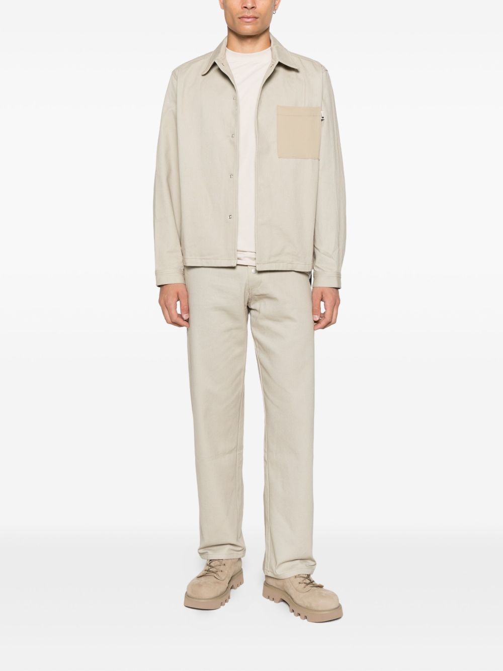 Jeans con tsche in beige Carrer - uomo 