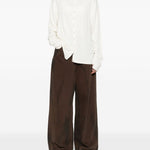 T-shirt con bottoni in bianco Carrer - unisex 