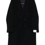 Cappotto doppiopetto in nero Caruso - uomo 
