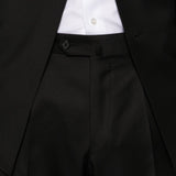 Completo doppiopetto in lana in nero Caruso - uomo 