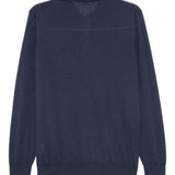 Polo a maniche lunghe in blu Caruso - uomo 