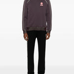 Felpa con rifiniture logo in viola Casablanca - uomo 