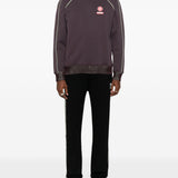 Felpa con rifiniture logo in viola Casablanca - uomo 