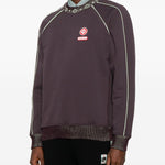 Felpa con rifiniture logo in viola Casablanca - uomo 